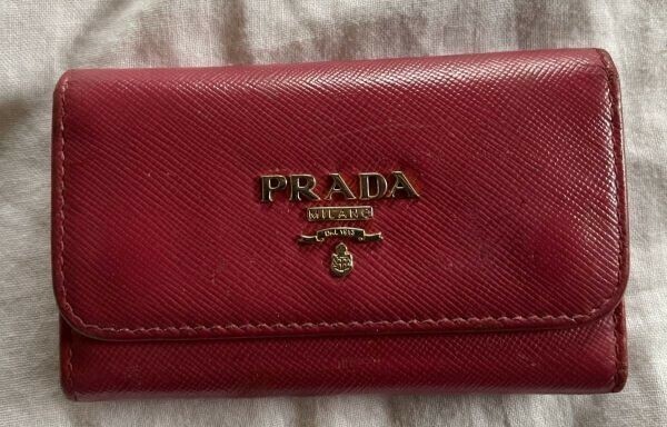 プラダ　PRADA　キーケース　6P　レザー　桃色