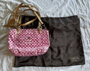 COACH コーチ 2way バッグ ハンドバッグ 　ショルダーバッグ　長期保管品