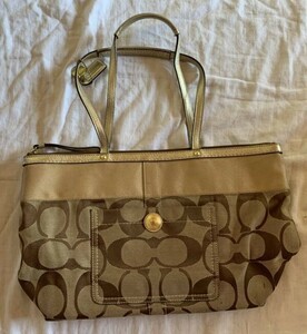 COACH Coach shoulder bag shoulder .. standard simple used beautiful goods 