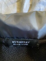 BURBERRY BLACK LABEL バーバリーブラックレーベル フリースパーカージャケット ノバチェック ホース刺繍 黒 2(L)　保管品　未使用品_画像3