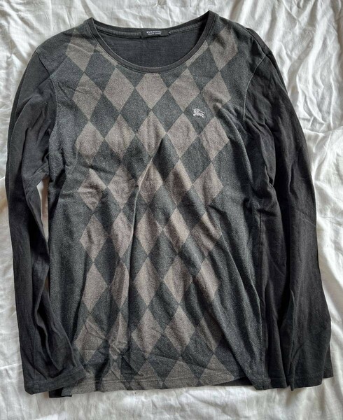 BURBERRY BLACK LABEL/バーバリーブラックレーベル☆ロングTシャツ　定番　ロゴ　３