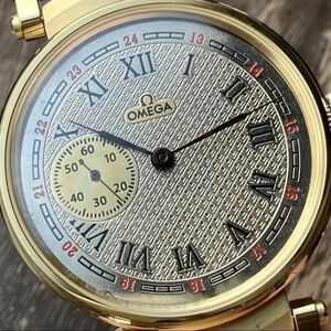 OH済み 売り切り オメガ(OMEGA)【希少】アンティーク手巻きメンズ腕時計 14K Gold Plated 1920年代ヴィンテージ ビス3個欠品