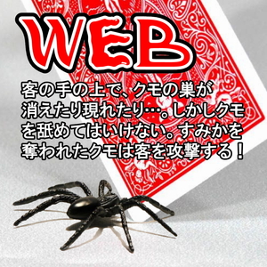 【WEB 日本版】客の手の上でクモの巣が消えたり現れたりする超クロースアップマジック。■客の最高のリアクションを引き出せる傑作手品。