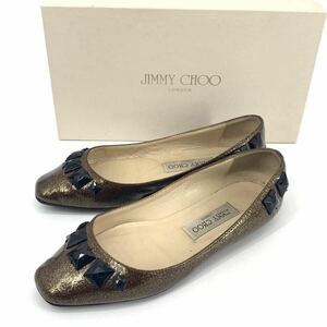 JIMMY CHOO ジミーチュウ レディース ローファー/パンプス 靴 ロゴ 金具 36.5