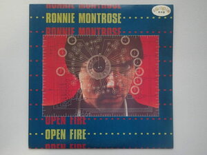 【見本盤 国内盤 白ラベル LP】ロニー・モントローズ/未来への天授/OPEN FIRE/RONNIE MONTROSE★盤面きれい！