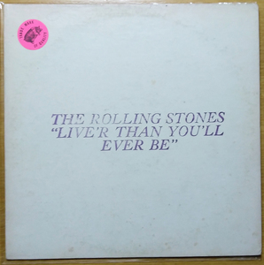 稀少！【TMOQ】ROLLING STONES　LIVE'R THAN YOU'LL EVER BE（カラー盤）