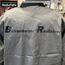 NEW クラブスタイル BETRUNKENER RADFAHRER ベェトォンナ ラドファ バックロゴ ナイロン コーチジャケット グレー Lsize BIKERウェア_画像3