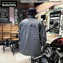 NEW クラブスタイル BETRUNKENER RADFAHRER ベェトォンナ ラドファ バックロゴ ナイロン コーチジャケット グレー Lsize BIKERウェア_画像4