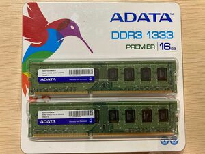 ADATA DDR3 PC3-10600 AD3U1333W8G9-2 16GB (8GB×2枚組)