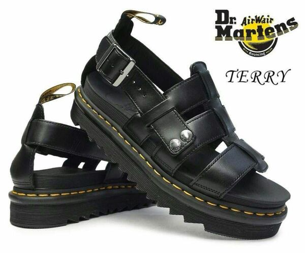 Dr.Martens TERRY/テリー ストラップサンダル ブラック UK9