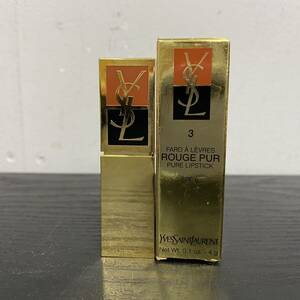 UU43 Z Yves Saint-Laurent lipstick fur door re-vurusROUGE PUR lipstick 3 lady's 4g YVES SAINT LAURENT **