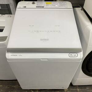 UU72 2021年製 日立 HITACHI 洗濯乾燥機 洗濯12kg/乾燥6kg ホワイト ビートウォッシュ BW-DKX120G AIお洗濯 CARRR