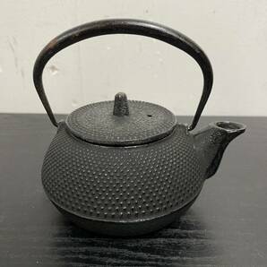 UU87 鉄瓶 未使用 南部鉄器 岩鋳 急須セット 茶道具 DRA 南部鉄器 急須セットの画像3