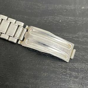 UU220 Z 腕時計 セイコー SEIKO SOLAR ソーラー 5Y75-1A10 3針 デイト ブラック文字盤 ラウンド メンズ ジャンク品の画像6