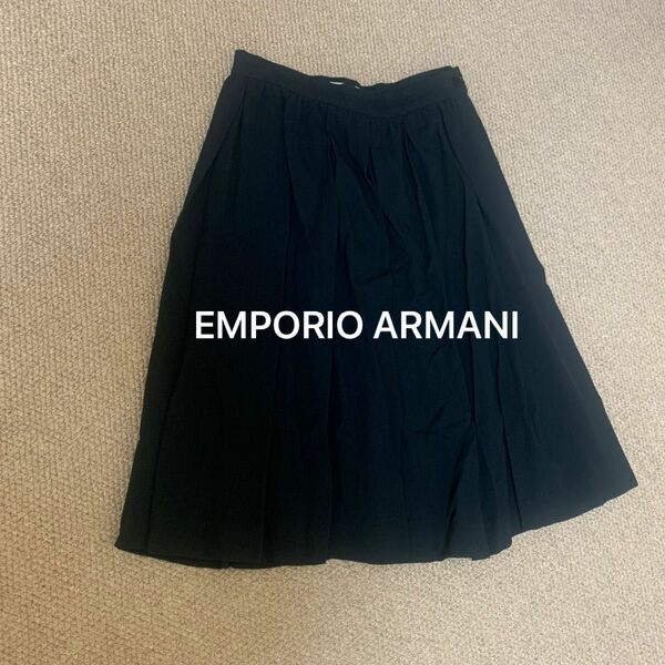 エンポリオアルマーニ EMPORIO ARMANI プリーツスカート フレアスカート レディース 38 S イタリア製　