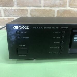KENWOOD AM-FM-TV STEREO TUNER KT-7020 AM-FMステレオチューナー サイズ： 高さ98mm×幅440mm×奥行318mm 重さ： 4.9kg 308Aの画像2