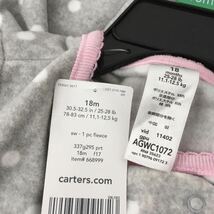 まとめて10枚■Carter's カーターズ フリース ロンパース 12M 18M 1歳 1歳半 冬 お出かけ 防寒 福袋 業者向け まとめてお得_画像6