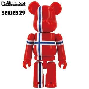 ジャンク☆最初から中袋が開いています☆BE@RBRICK29 ベアブリック29★ノーマル【FLAG】フラッグ★ノルウェー Norway