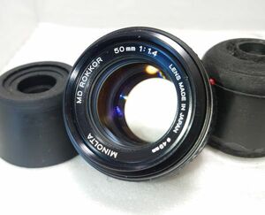 ★人気！美品★MINOLTA ミノルタ MD ROKKOR 50mm F1.4★完動品★