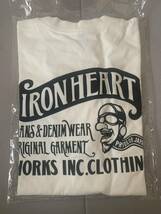 ★IRON HEART/アイアンハート 7.5oz ヘビーボディプリントTシャツ 白sizeL 新品未着品 送料込み★_画像1