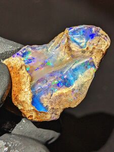 【35ct】エチオピア　オパール　原石　天然石　鉱物　標本　鉱石　ブルー