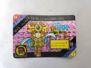 A716 聖闘士星矢 セイントパラダイス カードダス 44 獅子座 アイオリア 黄金聖闘士 キラ 当時物 コレクション 送料84円