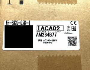 新品未使用　三菱電機製インバーター『FR-E820-0.2K-1』（送料無料）