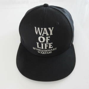 RATS EMBROIDERY CAP WAY OF LIFE キャップ　ブラック