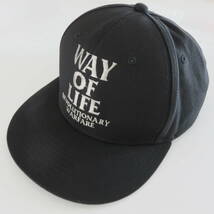 RATS EMBROIDERY CAP WAY OF LIFE キャップ　ブラック_画像2