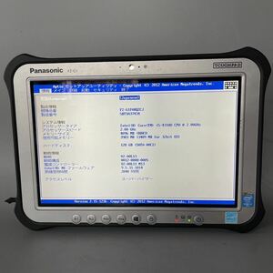 JXJK4165 使用時間:2840h/ Panasonic TOUGHPAD FZ-G1 /Core i5-4310U 2.0GHz/RAM:4GB/SSD:128GB/10.1インチ/動作品