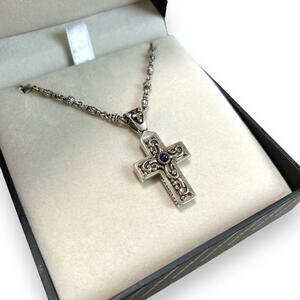 [ sum total approximately 15 ten thousand ] Lord Camelot Cross daga- sapphire necklace 