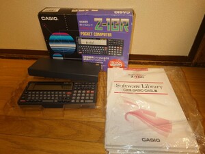 [ electrification operation not yet verification ]CASIO Z-1GR 16-Bit CPU pocket computer - box attaching guidebook etc. equipped 