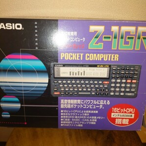 【通電動作未確認】CASIO Z-1GR 16-Bit CPU ポケットコンピューター箱付きガイドブック等ありの画像6