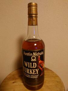 未開栓　WILD TURKEY ワイルド ターキー ブラウンラベル ケンタッキー バーボン ウイスキー 金キャップ 750ml 40% 