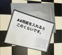 車検証入れ 無地 横型名刺入付き 50枚セット (車検証ケース) 黒 銀 A4サイズ_画像2