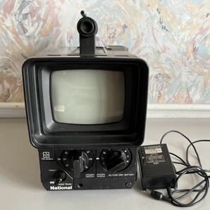 H111628 National ナショナル 白黒テレビ ブラウン管テレビ TR-509Aα ポータブルテレビ 昭和レトロ 当時物の画像1