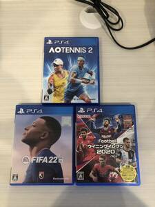 【1円スタート】PS4ソフト FIFA22 ウィニングイレブン2022 AOテニス まとめ売り
