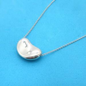 [ free shipping ] beautiful goods Tiffany&Co. Tiffany bean silver necklace SV925 L sa Pele ti pendant MS19