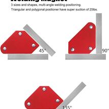 新品！　匿名配送　溶接マグネット　溶接ホルダー コーナー ポジショナー　4個セット　DIY マグネット_画像8