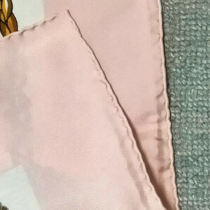 ◆HERMES エルメス ピンク系 スカーフ 約90cm 品質タグ無し◆の画像4