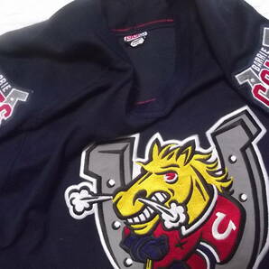 カナディアン ホッケーリーグ CCM製 BARRIE COLTS 紺 アイスホッケー ユニフォームシャツの画像2