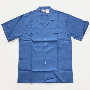 M(在庫処分)新品未使用品 クロカメ被服 [0011] 半袖シャツ サイズ L/ブルー/春夏/薄手/日本製/制電/抗菌防臭/作業着/ワークウェア/WORK BOX