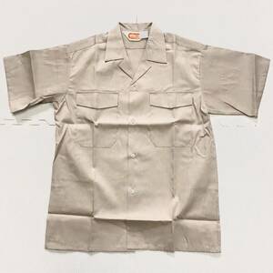 M (在庫処分) 新品未使用品 クロカメ被服 [0011] 半袖シャツ サイズ M /ベージュ/春夏/薄手/制電性/抗菌防臭/作業着/ワークウェア/クラボウ