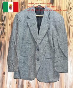 ★イタリア直輸入★良質 スコットランド生地ウールジャケット XL（J-609)　メンズ　ブレザー おすすめ