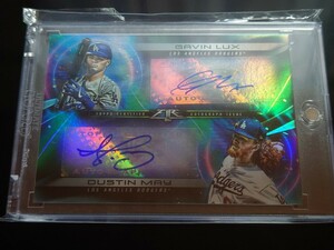 2020 Topps fire dual auto/20 Gavin Lux Dustin May Dodgers ロサンゼルス・ドジャース ギャビン・ラックス ダスティン・メイ