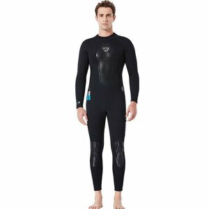 Xl Black Wet Suit 3 мм полный костюм мужской эластичный неофан переключатель выключающий серфинг