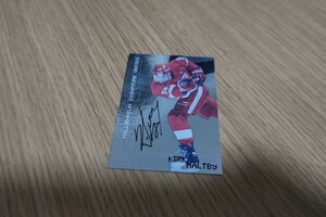 Kirk Maltby 直筆サインカード NHL レッドウィングス