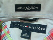 ssy8402 TOMMY HILFIGER トミーヒルフィガー 半袖 コットンシャツ マルチカラー ■ チェック柄 ■ ボタンダウン オーバーサイズ M_画像9