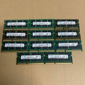ム161 SAMSUNG ノートPCメモリ 4GB 2Rx8 PC3-10600S 11枚