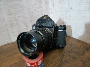 ASAHI PENTAX 6×7 カメラ　TAKUMAR 1:2.8/150 ペンタックス　中判カメラ　部品取　ジャンク